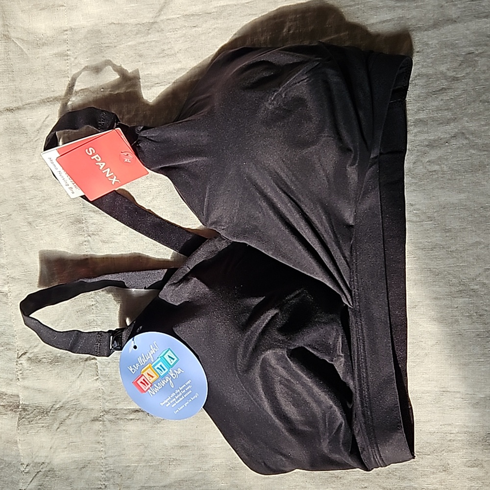 Spanx black brallelujah nursing bra size Xlarge mama nursing bra - Picture 3 of 16